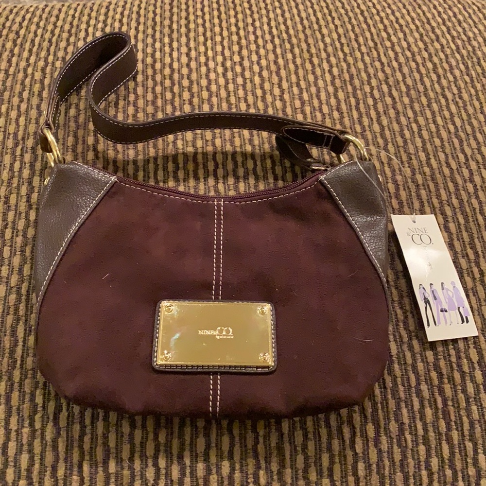 Nine & Co by Nine West logo plate mini purse new!